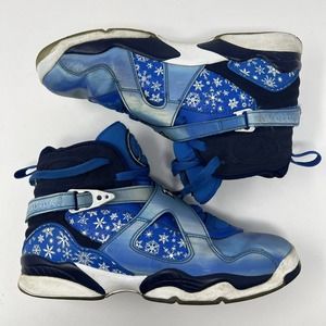 Jordan 8 Retro Snow Blizzard‎ Color Blue 305368-400 size 7Y